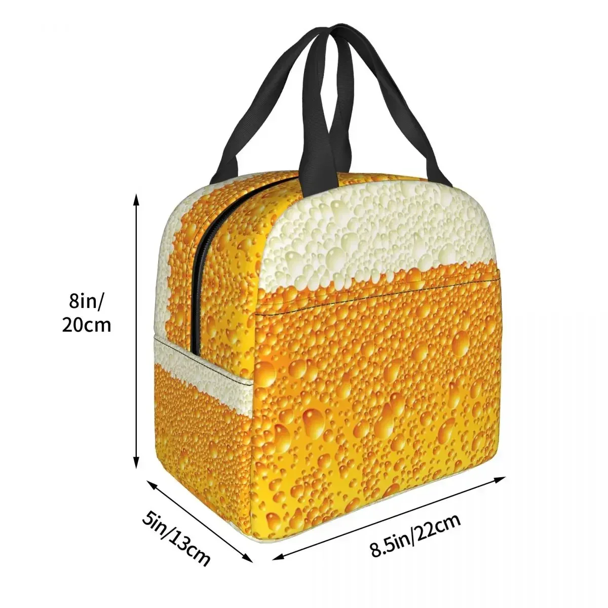 Wheat Beer Insulated Lunch Bag Alcholism Lunch Container Portable Thermal Cooler Lunch Box Picnic