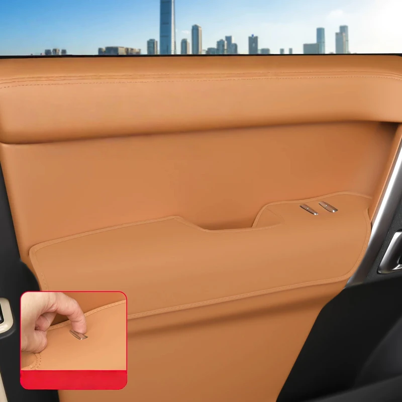 Car Door Handle Gloves Suitable for Chery ICAR V27 2026 Modified Auto Door Panel Armrest Protection Leather Pad Car Accessories