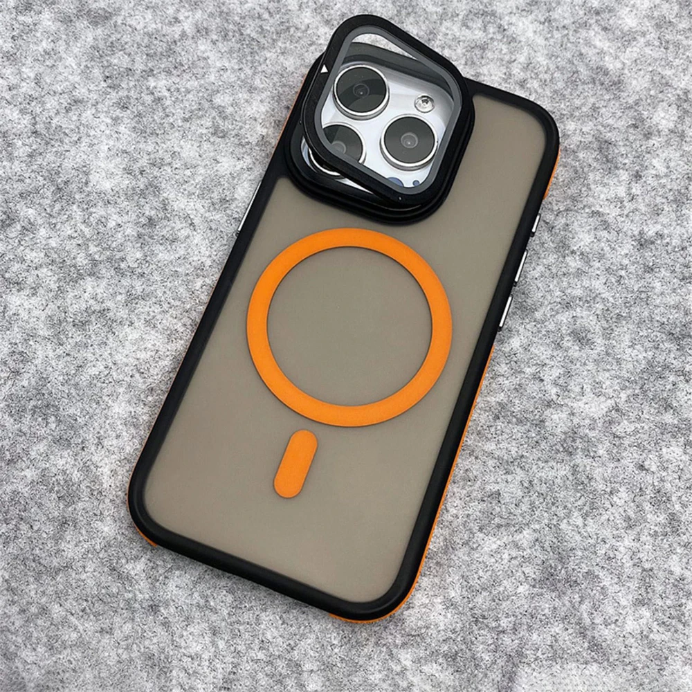 Glaslinsen-Kameraschutzständer für MagSafe Magnetische Hülle für iPhone 18 17 Air 15 12 13 14 16 Pro Max Plus Matte Klare Abdeckung – Detail 9