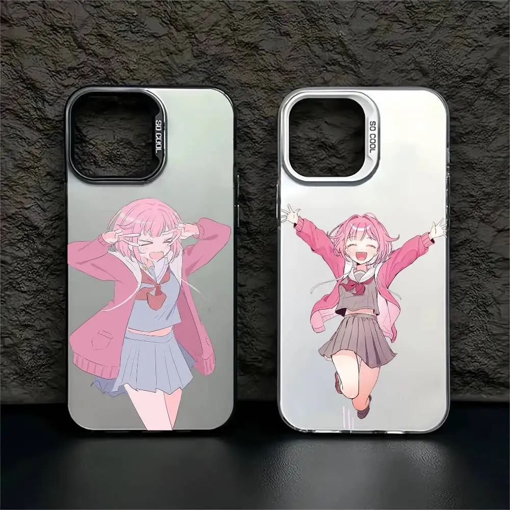 

Otori Emu Cute Anime Girl Phone Case For iPhone 17,16,15,14,13,12,11 Plus,Pro Max,XS,Colorful Silver White Cover
