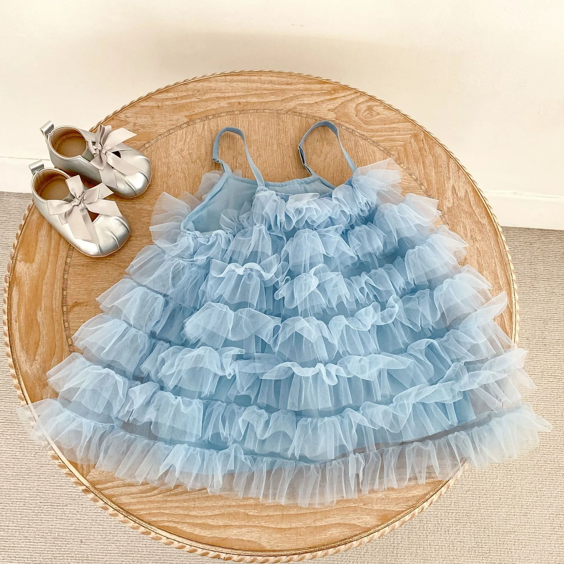 

Summer Girl's Dress Trendy New Style Baby Sweet Netting Strapless Skirt Summer Super Cute Cake Dress