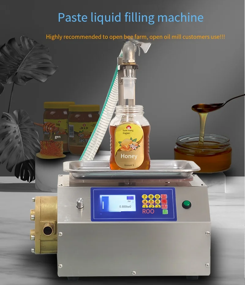 Honey Bottling Machine Automatic Paste Cream Ketchup Honey Filling Machine for small business