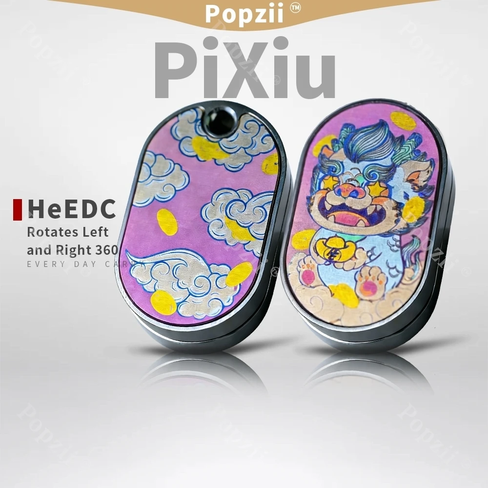 HeEDC Mini Push Slider Stainless Steel Rotates Left And Right 360° Stress Relief Toy Fidget Toys For Adults Decompression Toy