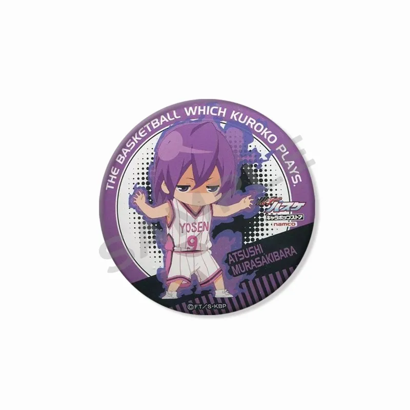 Creative Round Soft Anime Figure Button Pin Funny Tetsuya Kuroko Taiga Kagami Brooch Cartoon Badge Bag Clothing Accessories Gift