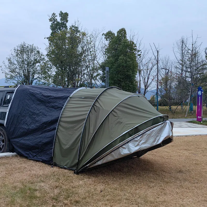 

New Tent For a Test Drive On The Weekend,Camping Tent With Extra Space,So Easy To Set Up SUV Tent,Tent For Trip Night