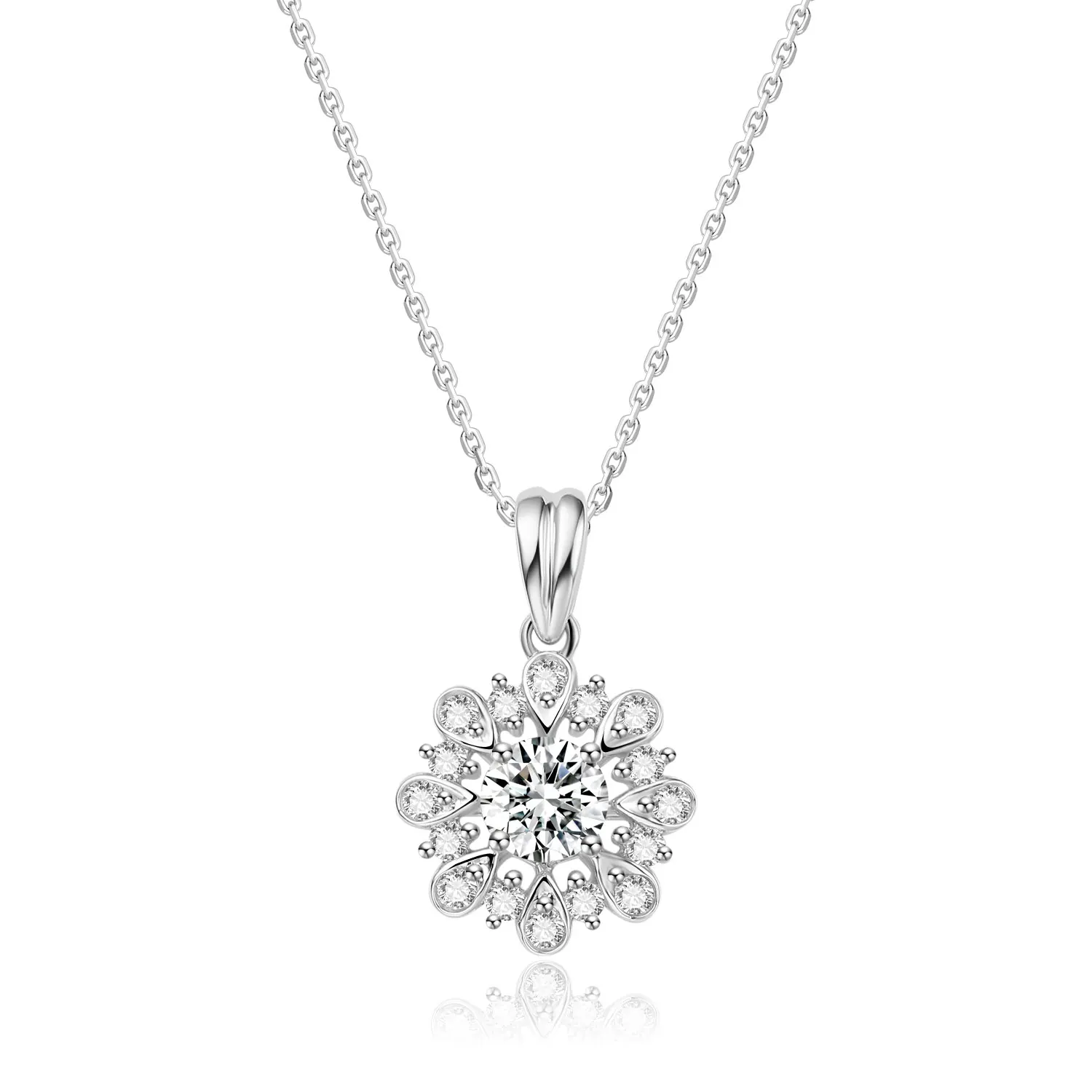 

0.2/0.3ct Lab Grown Diamond NGIC/NGTC Certificated 18K White Gold Pendant Charming Elegant Necklace Pendant