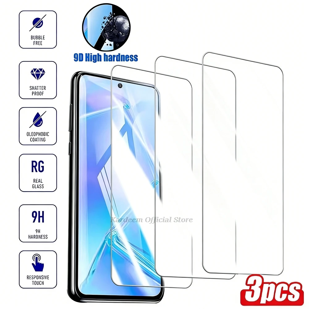 3 шт. закаленного стекла для Xiaomi Poco X8 Pro Max F8 Pro F8 Ultra M7 X7 Pro F7 X6 C51 M6 X5 Pro M5 X3 NFC C71 HD защитные пленки для экрана