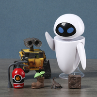 2-pack Wall E and EVE Action Figure Figurine Collectible Model Doll Toy Gift