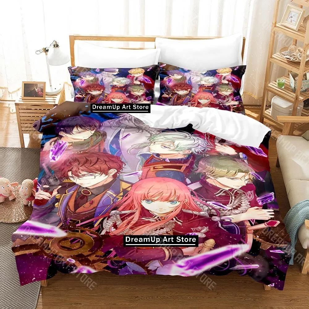 3D Printed Steam Prison Otome Game Bedding Set for Boys Girls Duvet Cover Pillowcase Twin Queen King Full Single Double Sizes