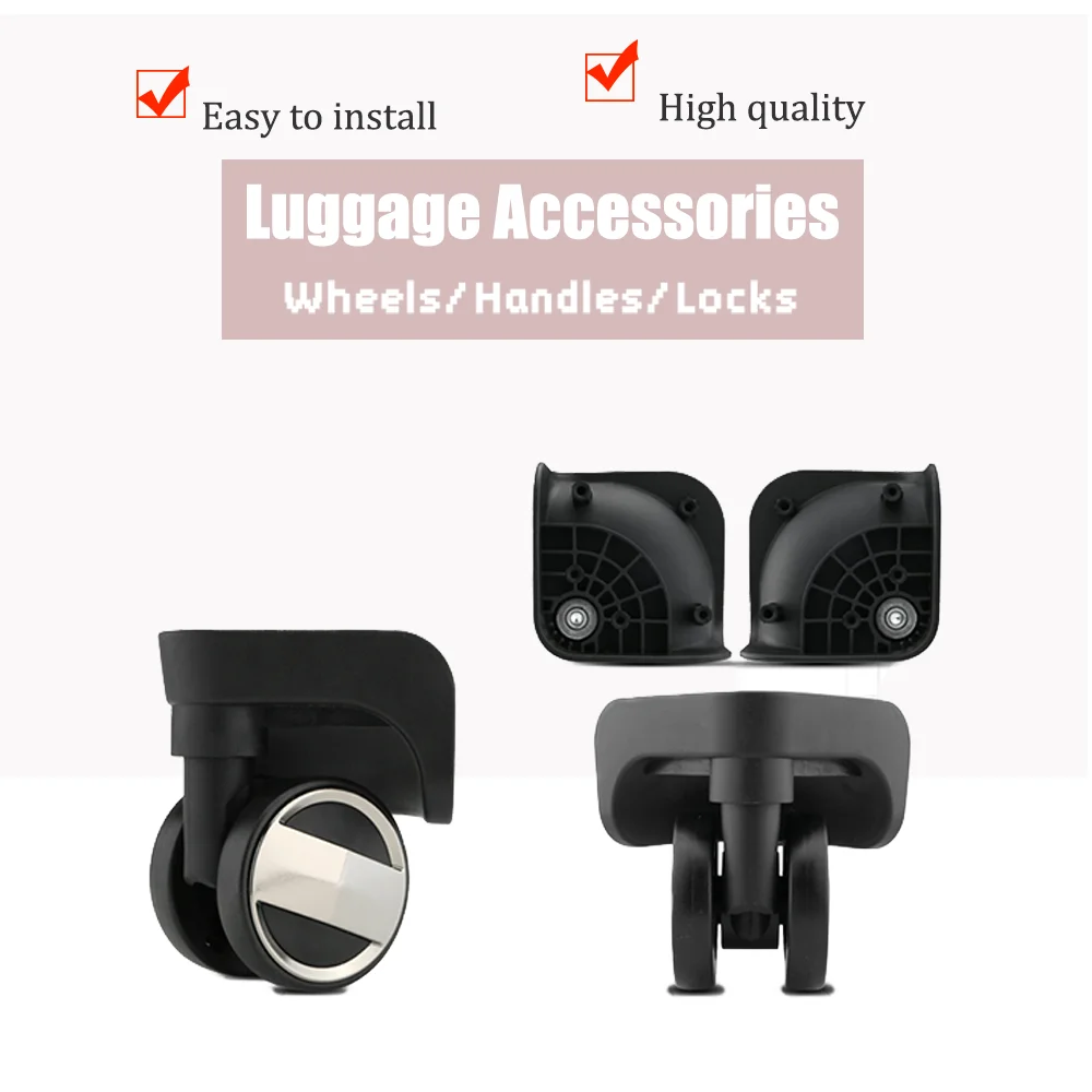 Luggage W281 Caster Replacement Wheels, Heavy Duty Spinner for Trolley Cases