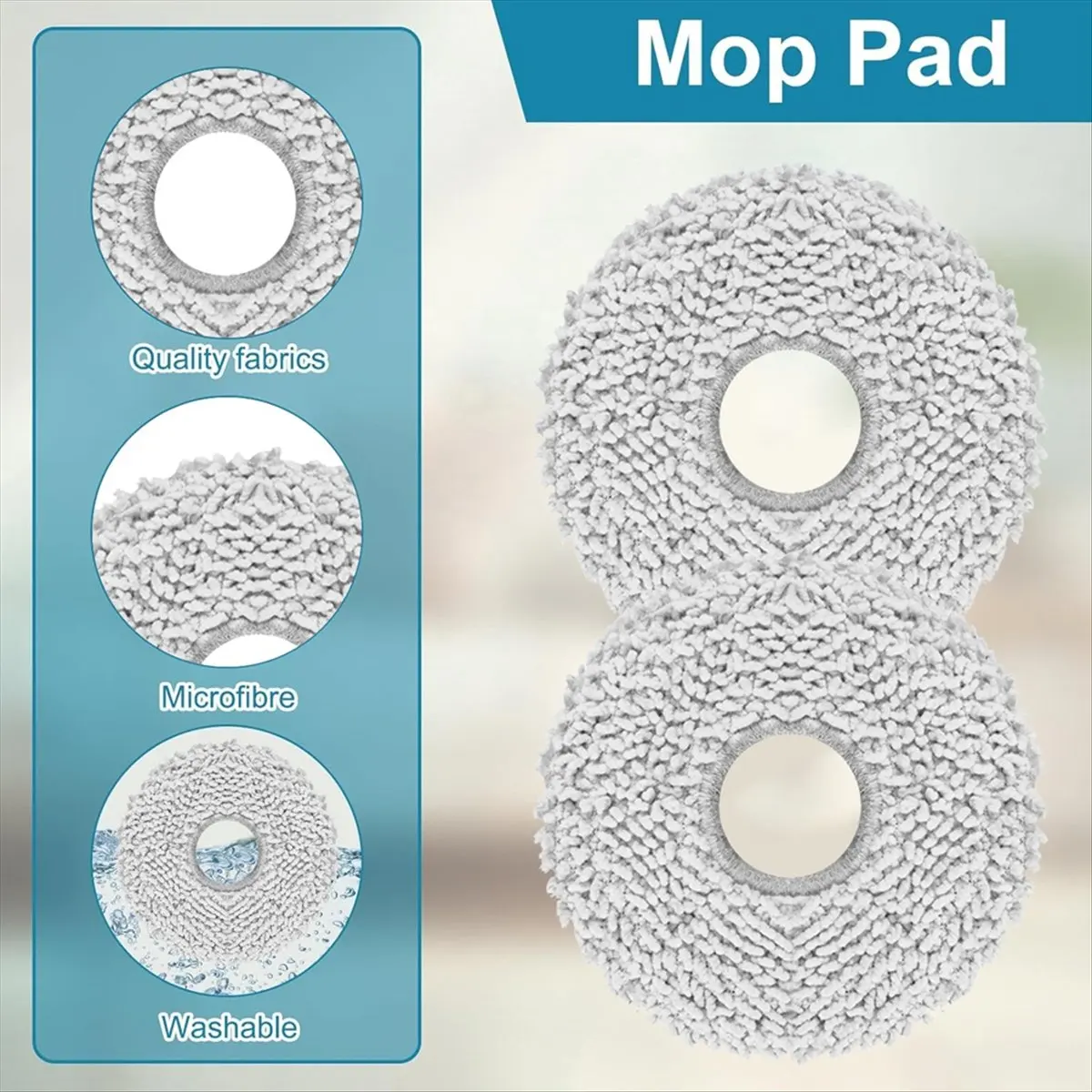 AT59 For Ecovacs Deebot T30C Omni / T30C Pro Omni Vacuum Cleaner Replacement Parts Dust Bag Mop Cloth