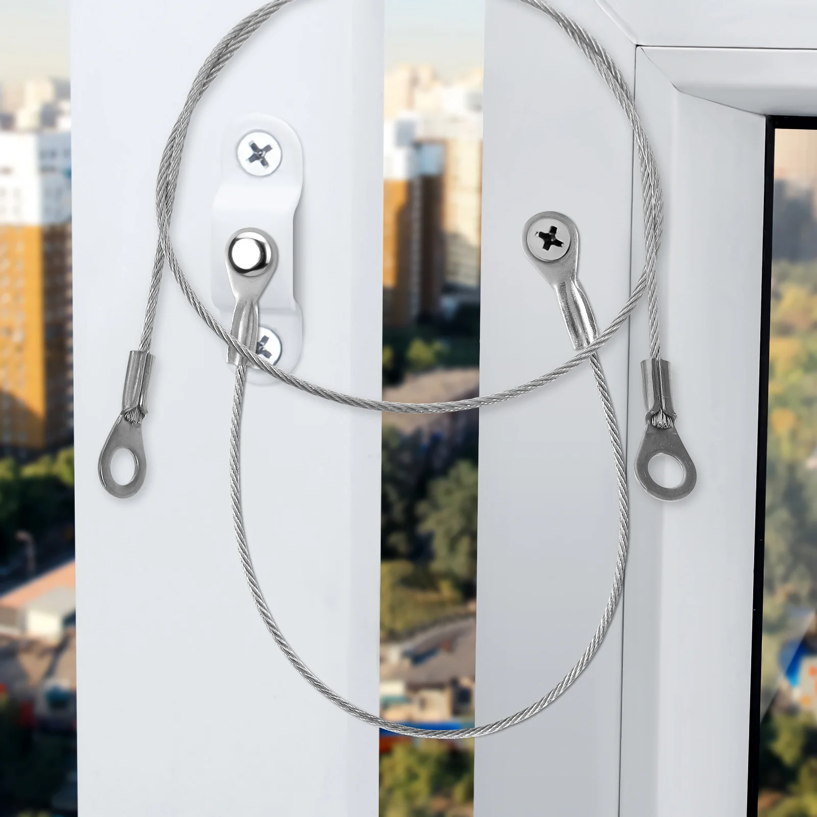 20 قطعة حبل كابل من الفولاذ المقاوم للصدأ مضاد للسقوط للصورة مصباح مرآة نبات معلق 15 كجم أجهزة حبل شديدة التحمل #5