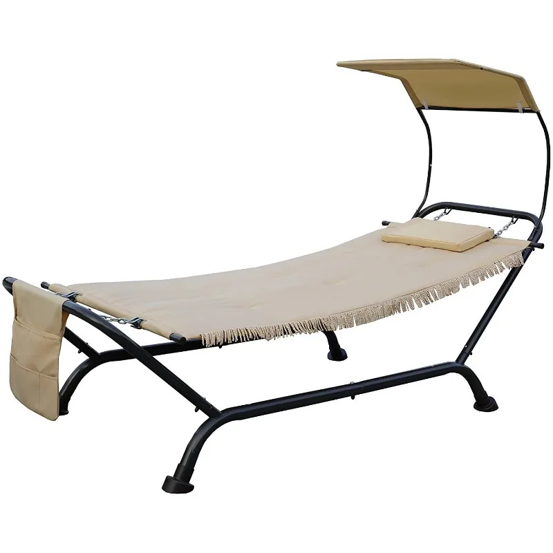 Outdoor Furniture Comfortable Garden Terrace Camping Hammock Hanging Chair Canopy