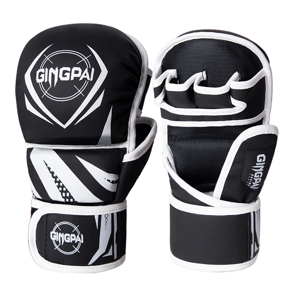 MMA Boxing Gloves Half Finger Boxing Set Split Finger Adult Men's Fighting Sanda Thai Boxing Training Sandbag