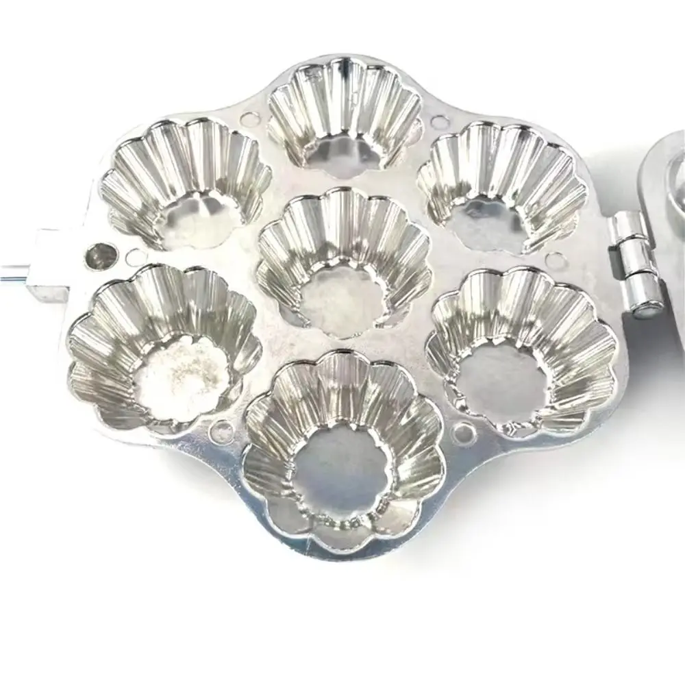 7/12/16 Holes Walnut Cookie Mold Double-Sided Long Handle Egg Tart Mold Non-Stick Heat-resistant Walnut Cookie Maker