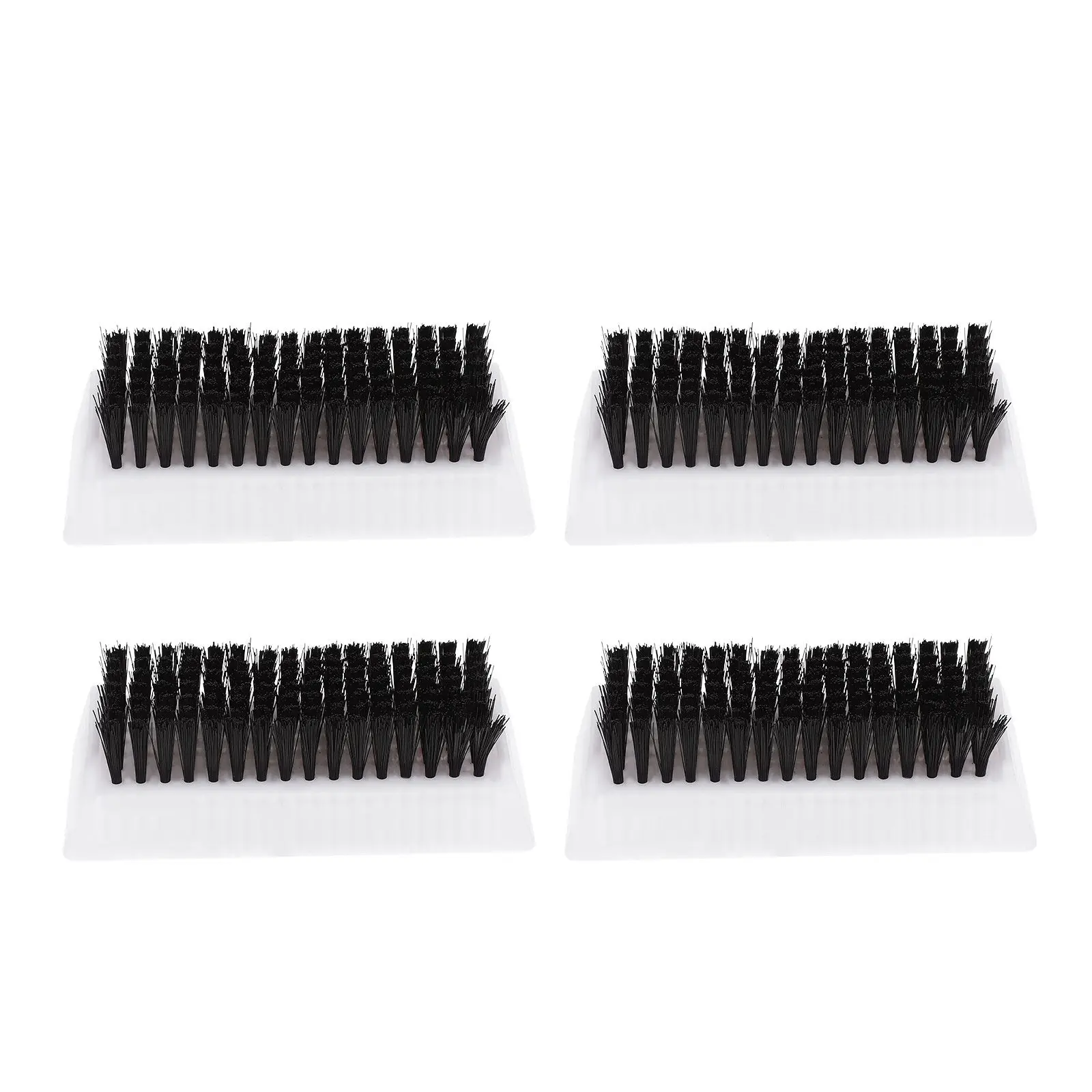 4Pcs Nail Brush Set Fine Workmanship Smooth Supple Hand and Nail Cleaning Brushes Portable Lightweight Non-Slip Double-Sided