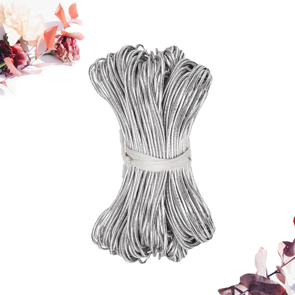 

DIY Beading Cord 150m Silver 1mm Elastic String Rope Jewelry Making Material Strong Durable Flexible Elastic Cord