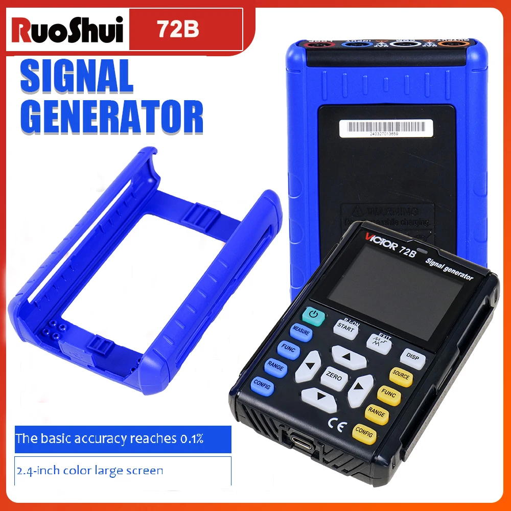 Victor 0.1% Digital Signal Generator High Accuracy Color TFT Display DC Voltage/Current Thermocouple Measurement Industrial Too