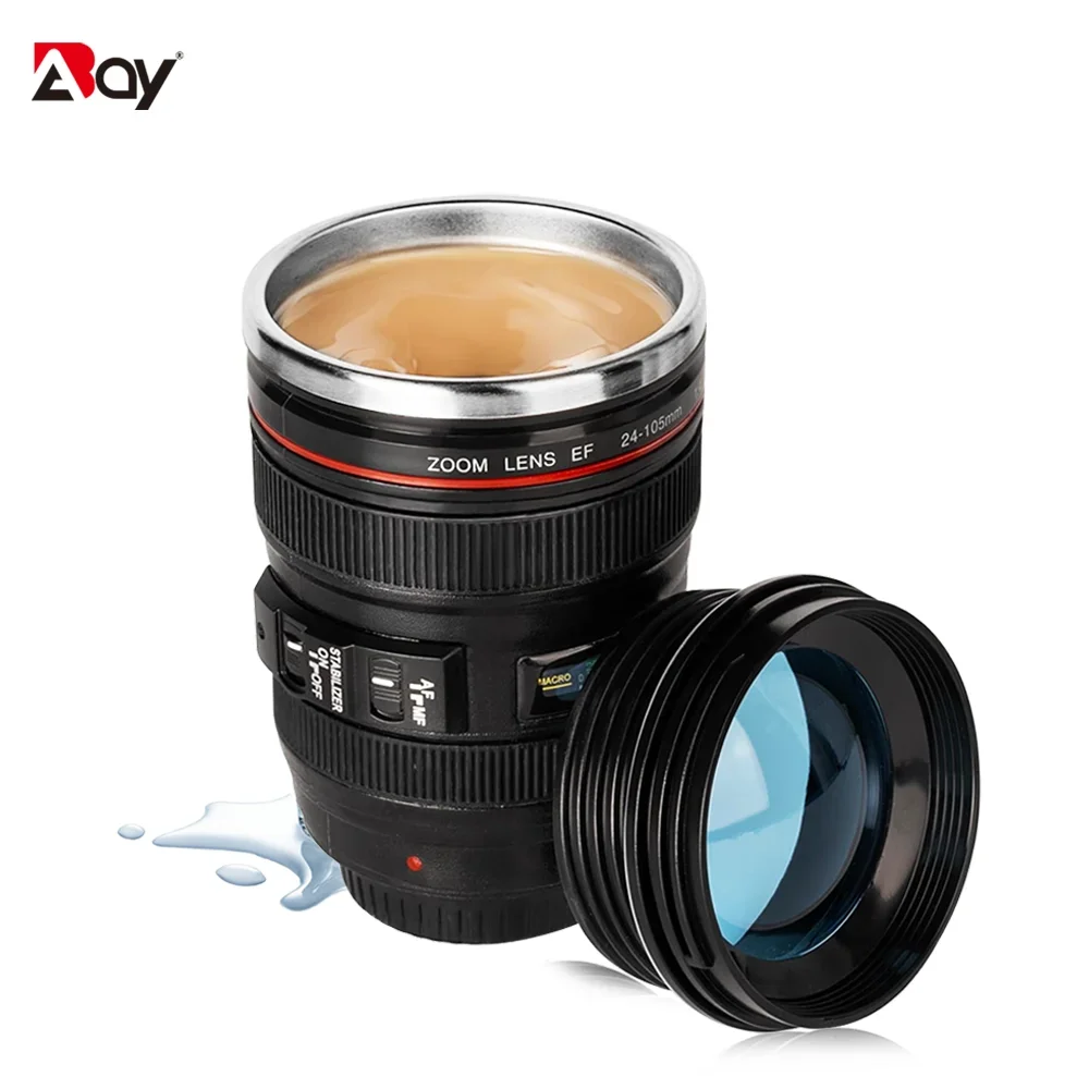 Coffee Mug Thermal Camera Len Cup Stainles Steel Insulated Tumbler With Lid Water Bottle Travel Vacuum Flask Leakproof Drinkware