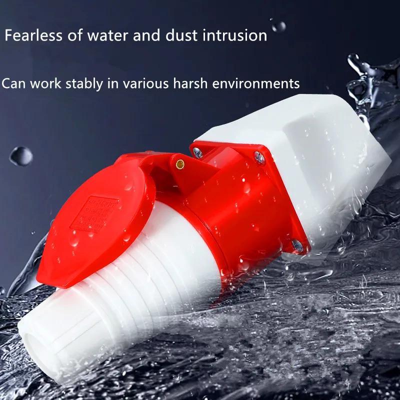 IP44 التوصيل والمقبس الصناعي موصل مقاوم للمياه 3PIN 4PIN 5PIN 16A/32A مقاوم للماء اتصال كهربائي جدار جبل المقبس