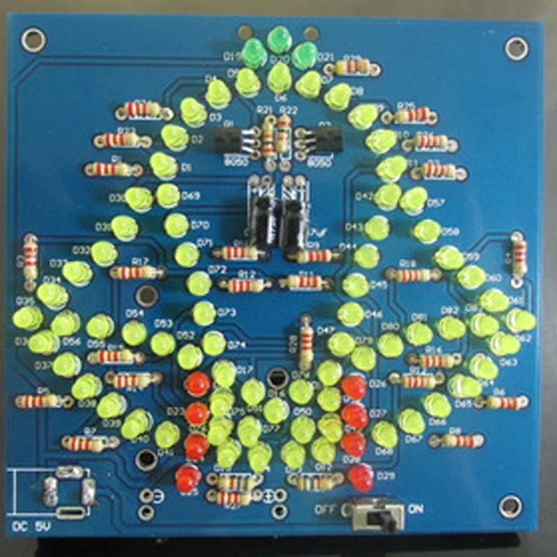 Wobbly Windbell Fun Electronic DIY Kit Wring 83 LEDs Wind bell 5V 9V 92*89MM