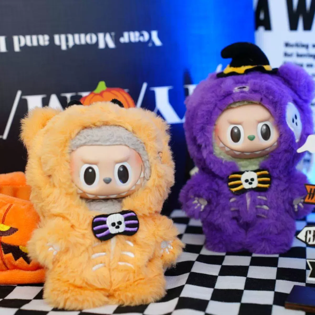 

For Labubu Doll Clothes Halloween Pumpkin Devil Bear Doll Costume Trendy Accessories Fashion Style Trendy Set