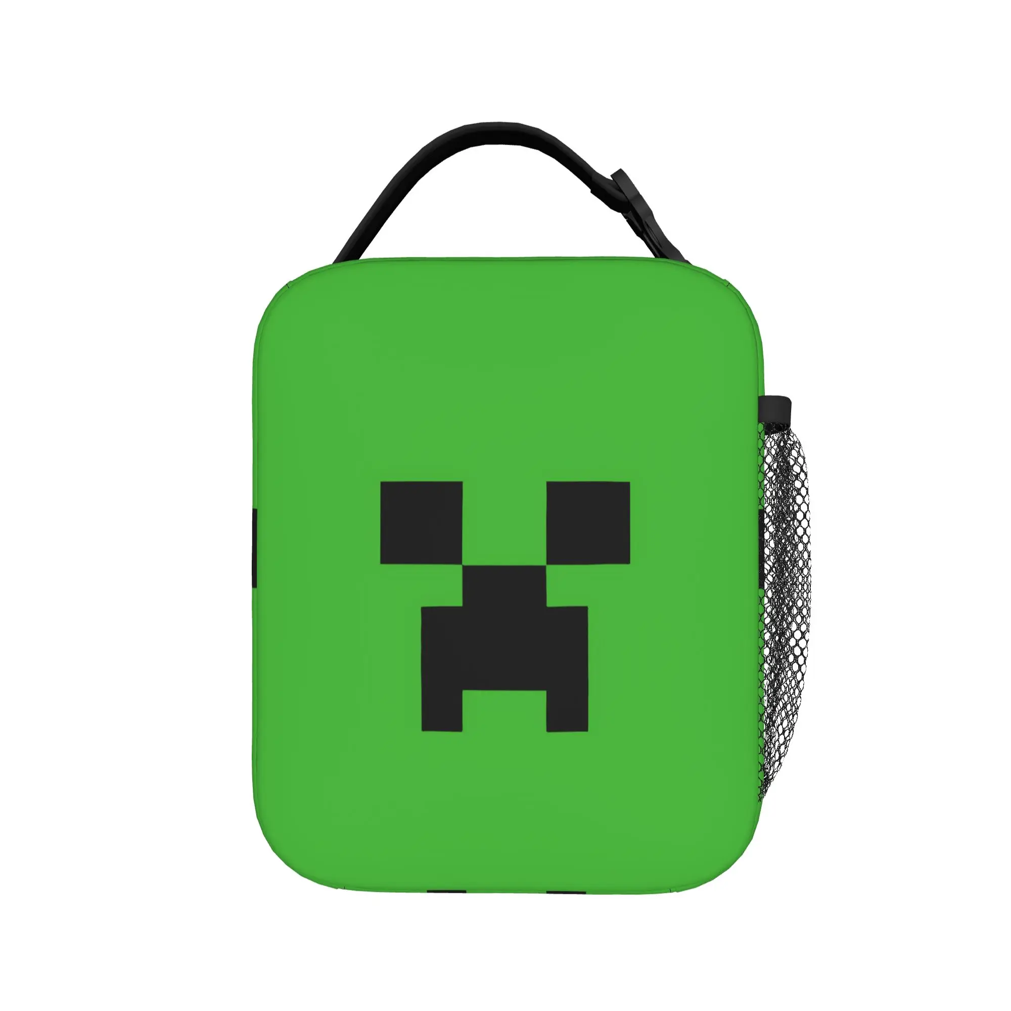 Pixel Game Creepers Thermal Insulated Lunch Bags for Travel Portable Food Bag Container Thermal Cooler Lunch Boxes - view 2