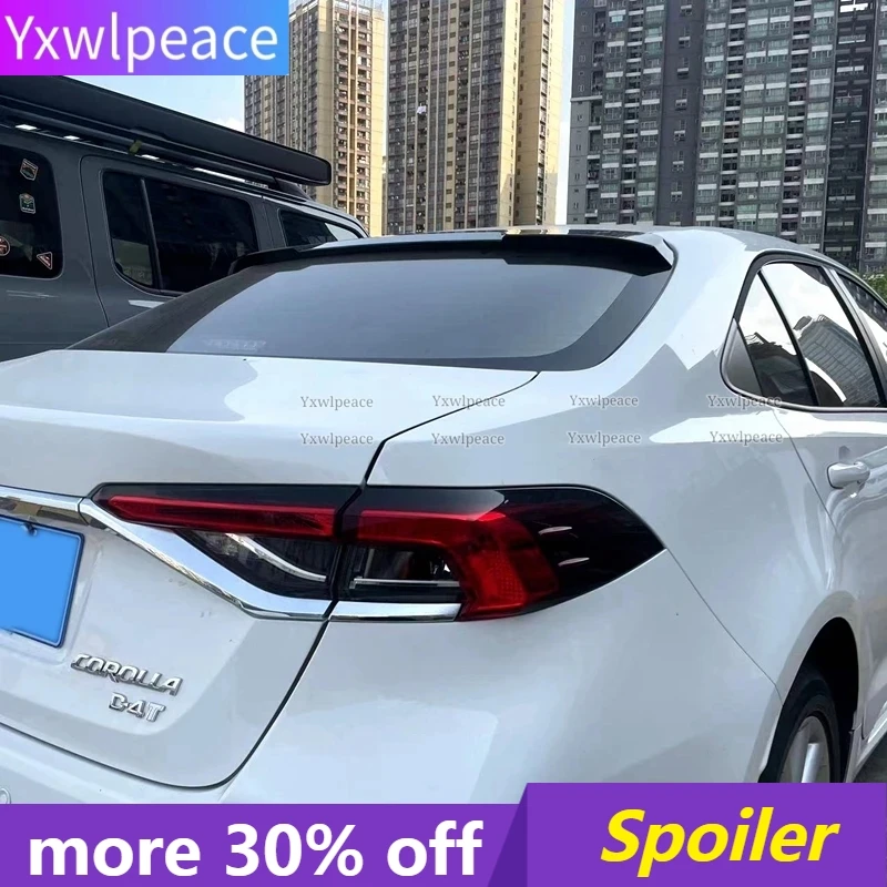 

For Toyota Corolla 2019 2020 2021 Spoiler ABS Plastic Unpainted Color Rear Window Roof Spoiler Wing Body Kit Accessories