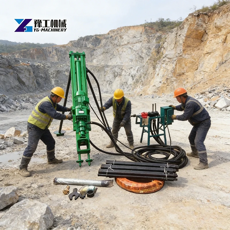Customizable 40m Depth DTH Drilling Rig Multi Angle for Water Conservancy Road Construction