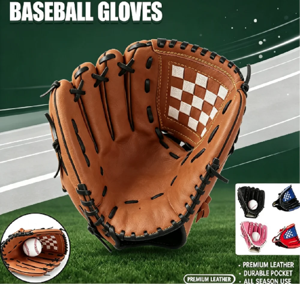 Thickened Baseball Glove Portable Professional Durable Softball Glove for Competition Practice Equipment Outdoor Sport Training