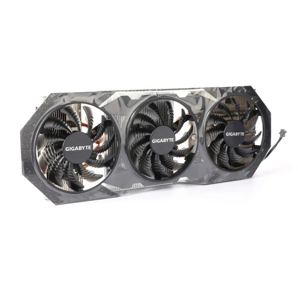 オリジナルヒートシンクラジエーターギガバイトgtxためGV-N970WF3-4GD 970 3pin冷却ファンラジエータークーラーファン
