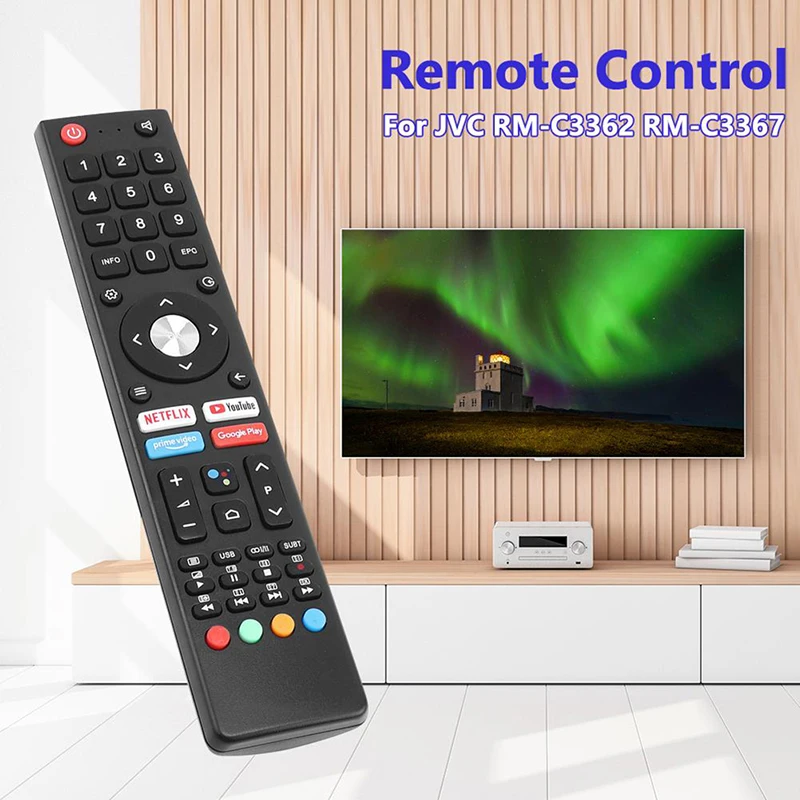 Remote Control Compatible For JVC RM-C3362 RM-C3367 RM-C3407 LT-32N3115A LT-40 N5115 LCD TV Remote Control