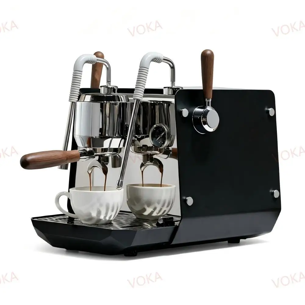 Semi-Automatic Commercial Grade Espresso Maker | Dual Stainless Steel Boiler PID Smart Control Adjustable Pre-Infusion Italian