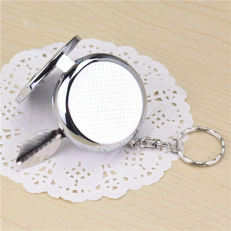 Miroir de maquillage portable avec cendrier, boîte de rangement agaçante pour tabac, mini cendrier portable pour voiture en métal, L228