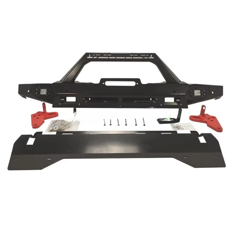 AQTA 2020 Gladiator Camper أفضل 4X4 للطرق الوعرة تعديل المصد الأمامي قضيب الثور الصلب مع ونش باستثناء ونش جميع المعادن