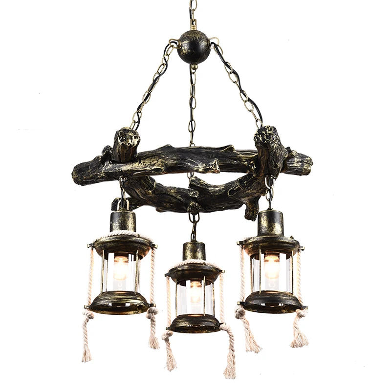 

Retro resin chandelier Bar Restaurant B & B Inn Lighting