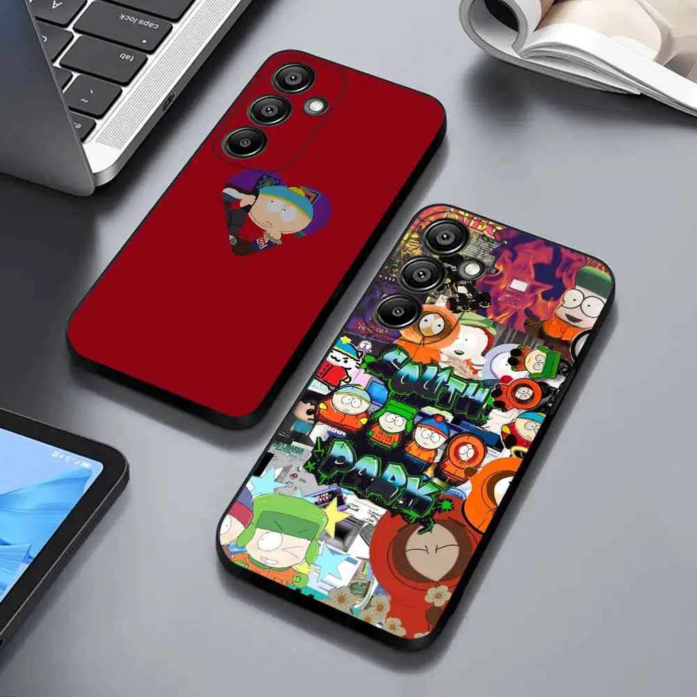 

Funny S-South-P-Park Phone Case For Samsung GalaxyA13,21s,22,31,32,52,53,71,72,73,Soft Black Cover