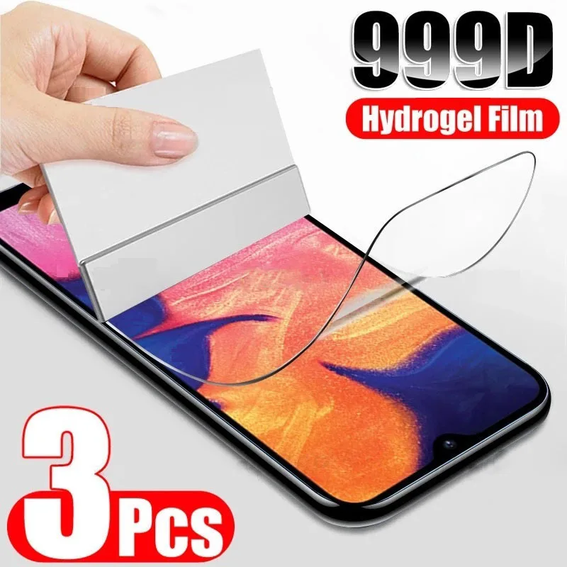 Гидрогелевая пленка для Samsung Galaxy A10 A20 A20E A30 A40 A50 A50S A60 A70 A11 A21 A31 A41 A51 A71, Защитная пленка для экрана, не стекло, 3 шт.