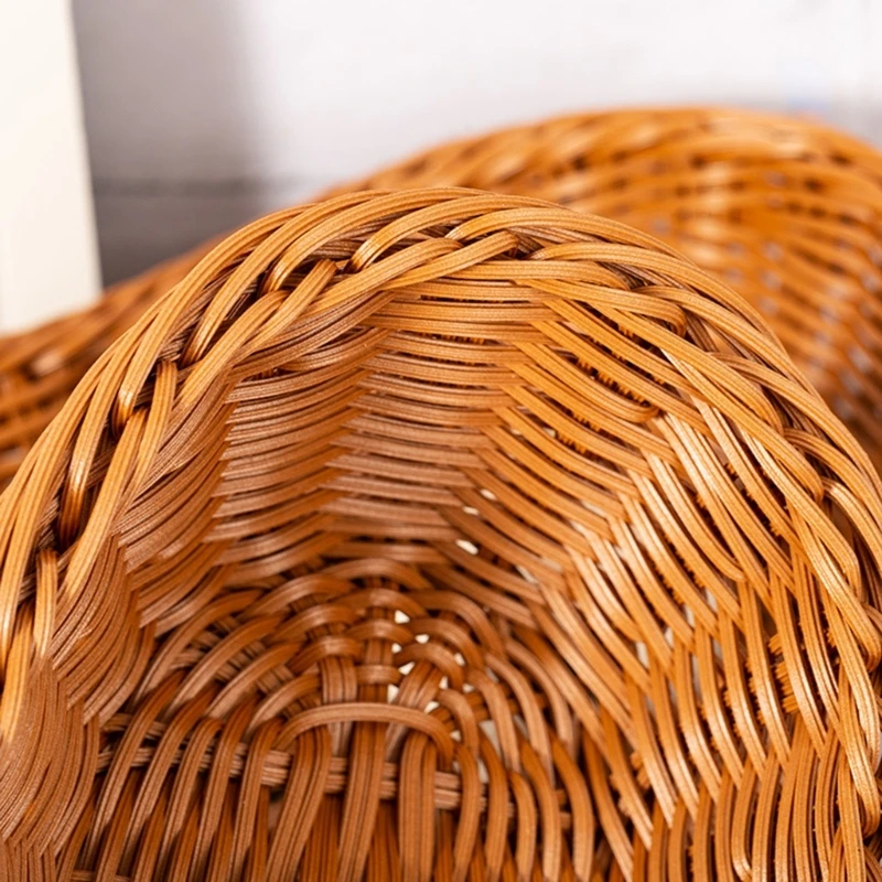 Bread Basket Woven Tabletop Fruit Vegetables Serving Basket Restaurant Dropship