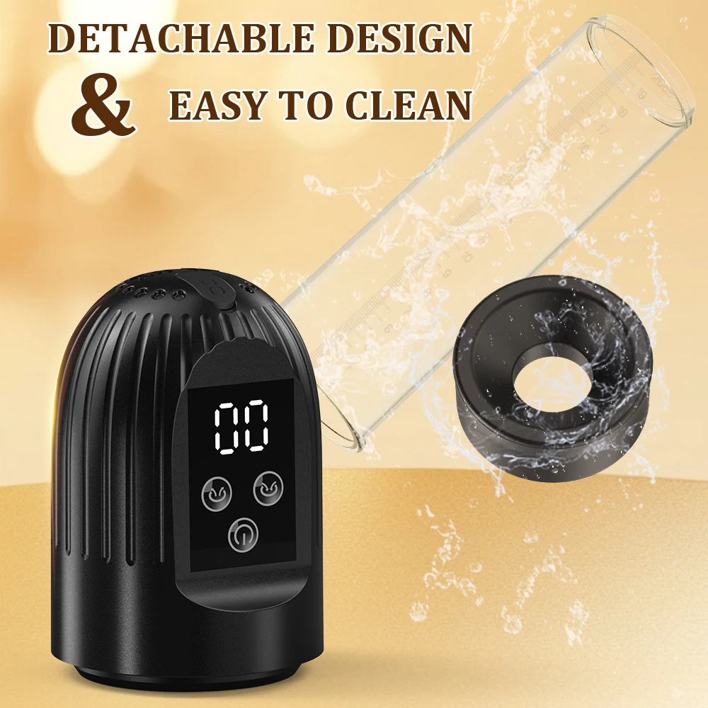 مضخة القضيب الكهربائية القضيب المكبر مضخة تفريغ الجنس لعب للرجال القضيب أكبر المدرب الكبار الذكور الاستمناء القضيب توسيع #5