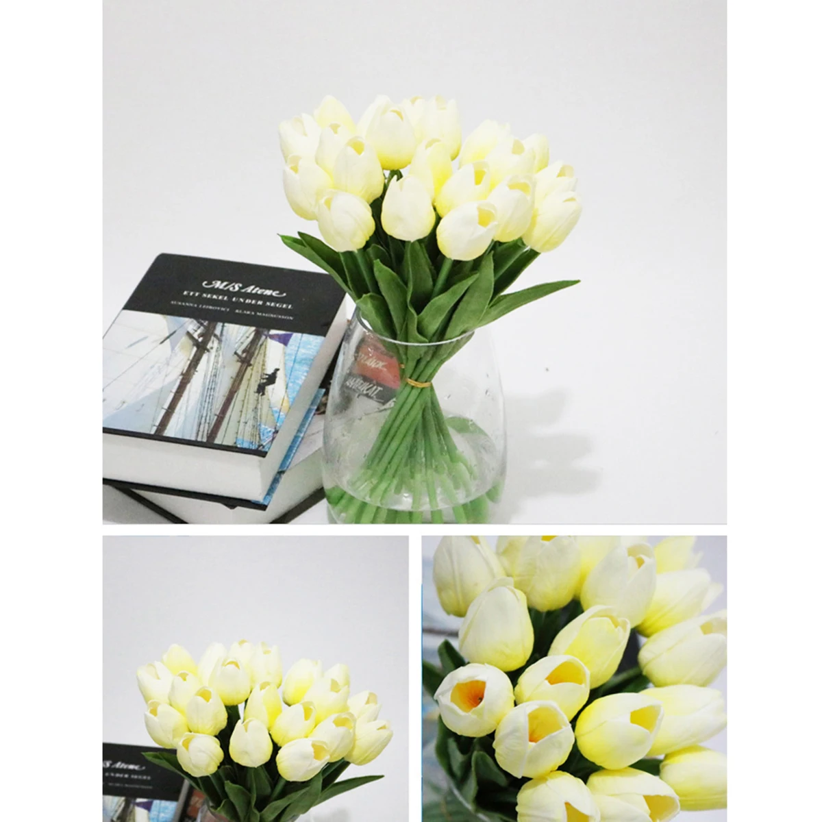 

12 Pcs Mini Tulips Wedding Decorations Artificial for Flowers Office Fake Engagement