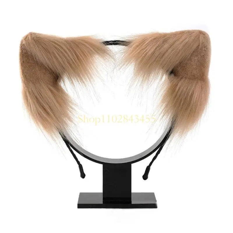 49mc Girls Girls Handmade Furry Cat-Ear Furry Party Festume Cosplay Cut