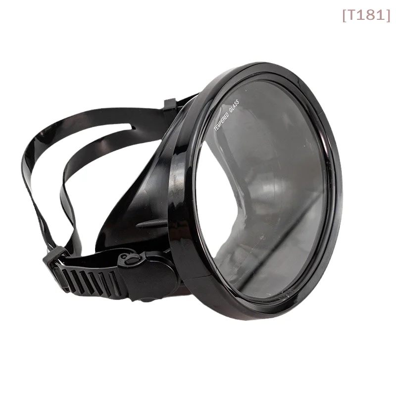 [E] Oval Snorkel Diving Mask Spearfishing Mask Panoramic Wide View Scuba Goggles Tempered Glass Lens Diving Goggles For Adults