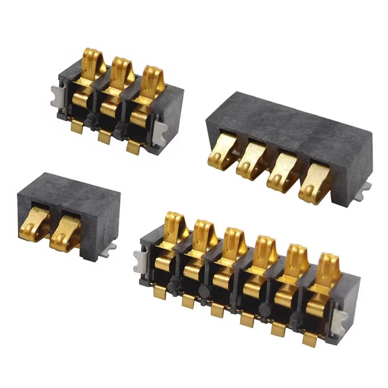 10 Pcs Surface Mount Spring Battery Shrapnel Connector 3 4 5 6 Pin 2.50 MM Pitch 12V 2A Battery Holder Part