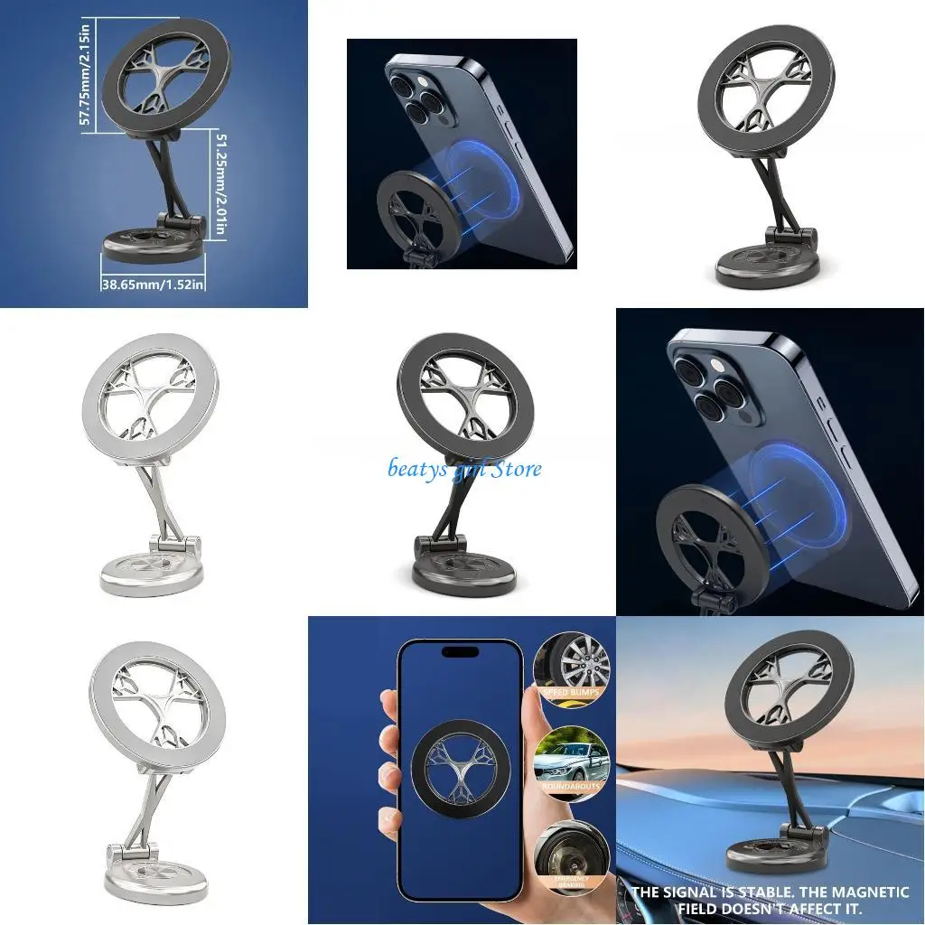 

C7AB Автомобильный держатель для телефона на приборной панели, подставка для вращающегося держателя на 16, 15, 14 градусов