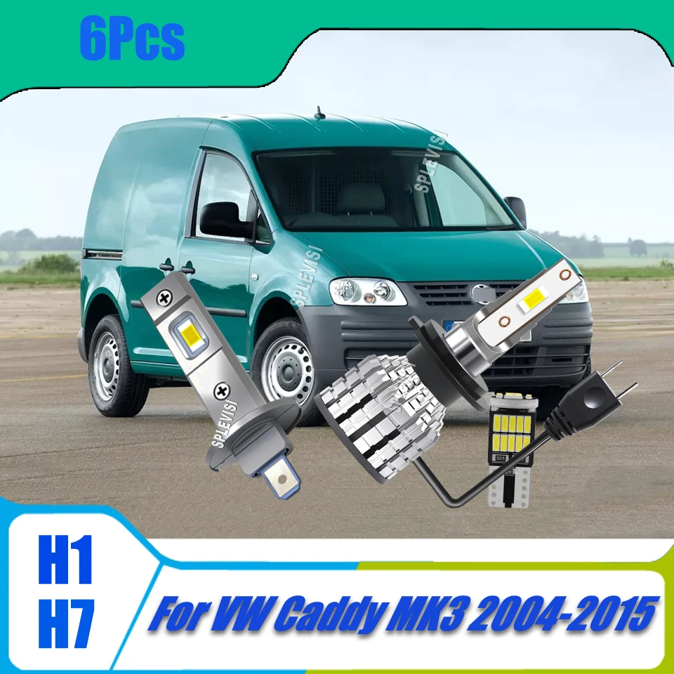 

12v 6000K Automotive Headlamp Halogen Replacement Bulbs Set Direct Fit For VW Caddy MK3 2004-2009 2010 2011 2012 2013 2014 2015