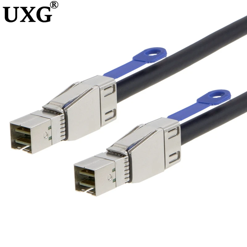 Kabel data koneksi eksternal, 5M 3M HD Mini SAS SFF 8644 ke Mini SAS SFF 8644 kabel eksternal 12Gbps komputer kecepatan tinggi server