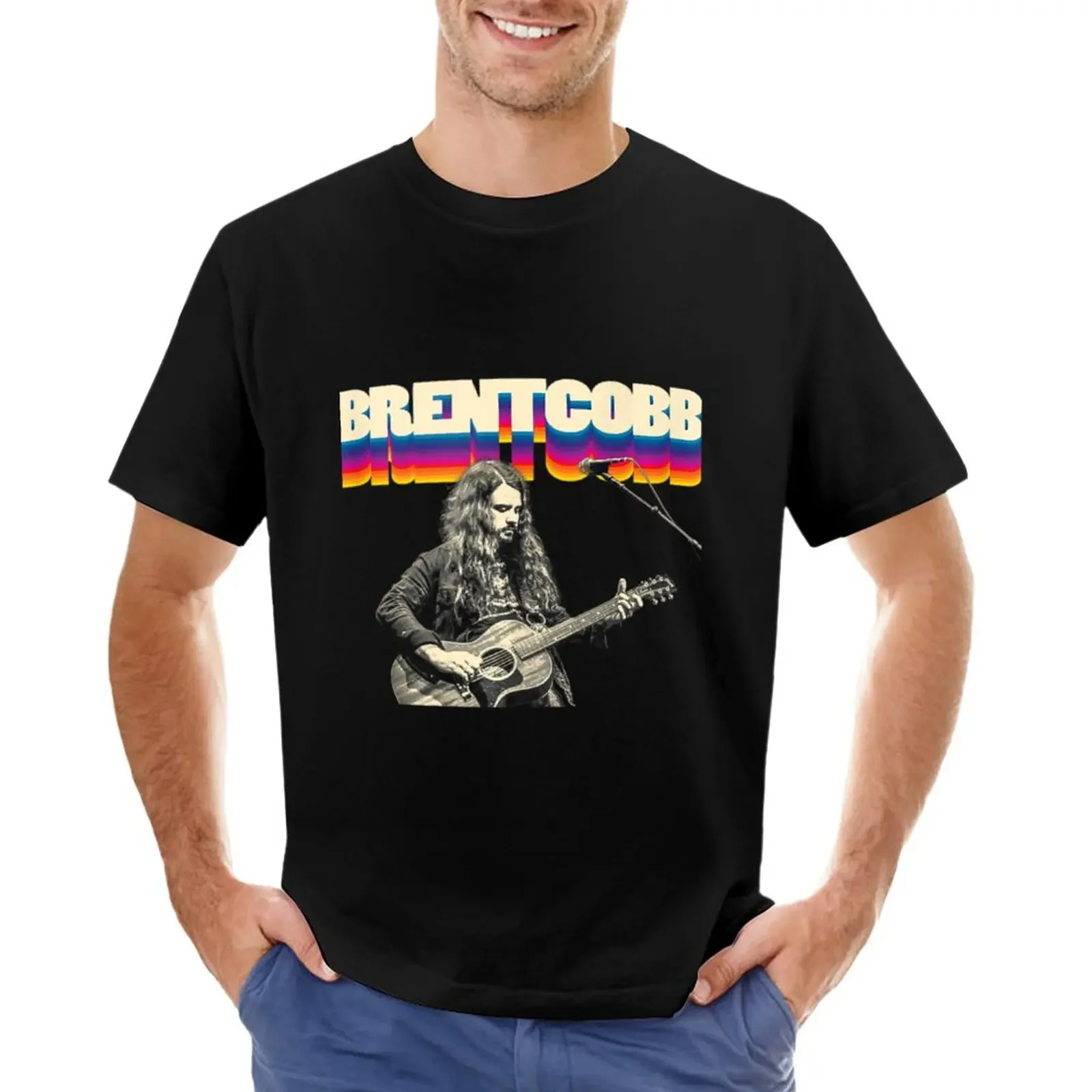 

Brent Cobb Photo Sticker T-Shirt customs animal prinfor boys customizeds black t-shirts for men