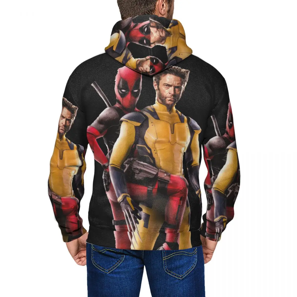 Popular Movies Men Hoodie Deadpool & Wolverine Clothing  Vintage Hoodies New Arrival