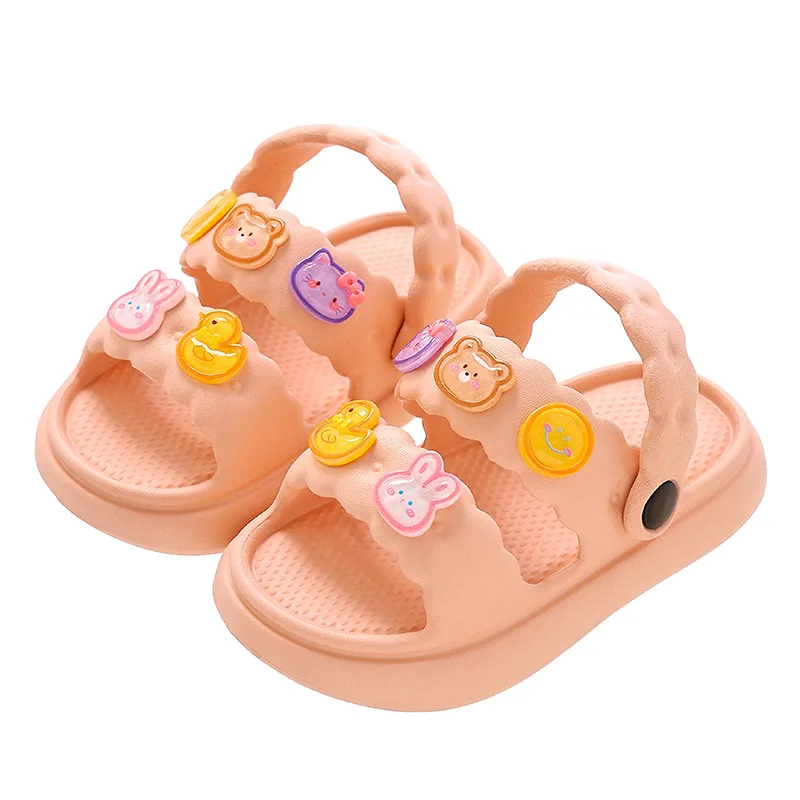 Kids sandals for girls summer boys girls baby little girls princess soft soled beach non-slip bath girls sandals